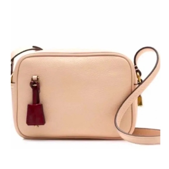 J.Crew Signet Bag Italian Pale Pink Leather Crossbody - Picture 1 of 17